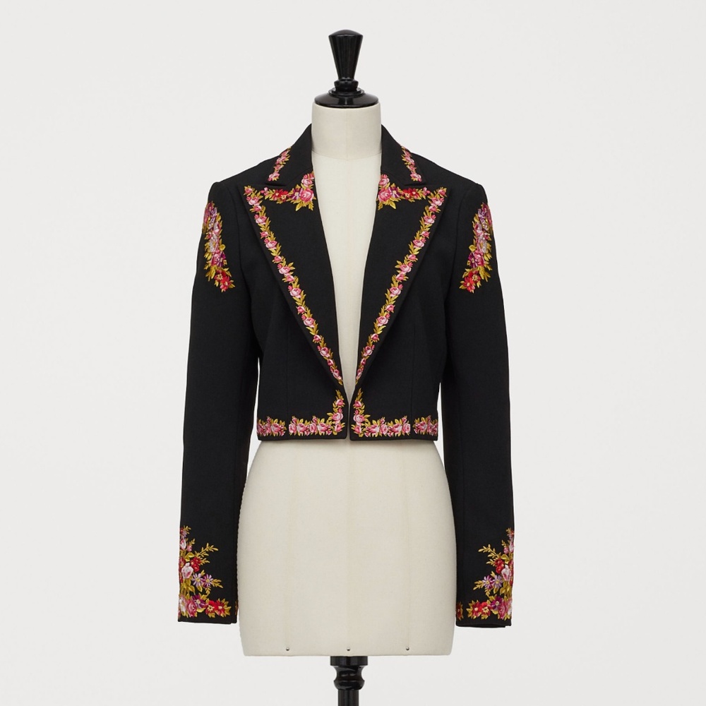 Giambattista Valli x H&M Embroidered Short Blazer
